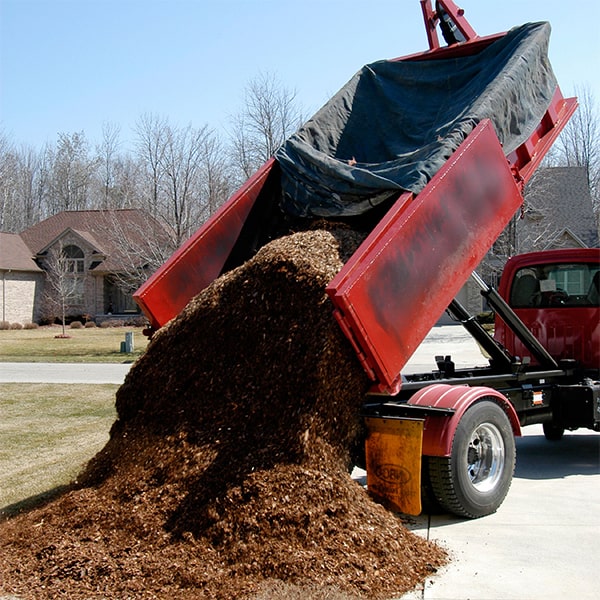 the cost of mulch delivery varies based on the delivery location and amount of mulch ordered